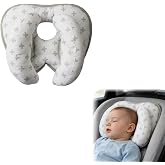 FHRYNA Baby Cervical Pillow, Head Support Pillow for Newborns, 2 in 1 Neck Pillow, Travel Head Support Pillow for Strollers (