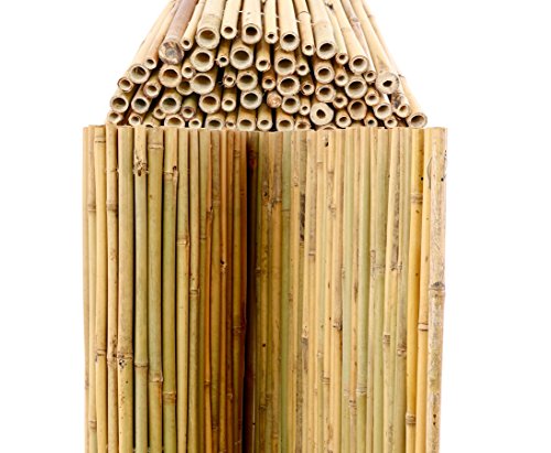 Bambusmatte Bali, extrem stabil, 150 x 300 cm, mit Draht durchbohrt und verbunden - 6