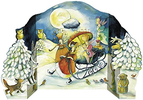 Preisvergleich Produktbild "Schlittenfahrt im Winterwald" Adventskalender zum Aufstellen