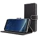 Produktbild Galaxy S8 Plus Hülle, Snugg Samsung Galaxy S8 Plus Handyhülle mit Kartenfach und Standfunktion - Tiefstes Schwarz , Legacy Range