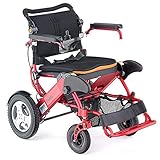 Motion Healthcare Foldalite Trekker Power Wheelchair - New SPEC Electric Powered Wheelchair - Motorized Wheelchair for Adults - w/Treaded Rear Wheels