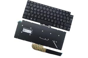 AKGIFT Teclado de Computadora Portátil Compatible para DELL Inspiron 14-5390 5391 7391 5490 5491 7491 5498 7490 Latín Sin retroiluminación