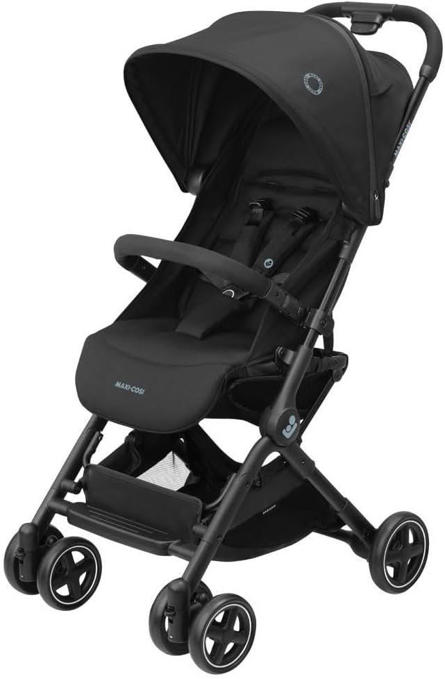 Maxi-Cosi Lara2 Ultra Kompakt Otomatik Katlanan Kabin Boy Seyahat Sistem Olabilen Bebek Arabası Essential Black