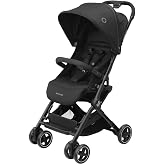 Maxi-Cosi Lara2 Ultra Kompakt Otomatik Katlanan Kabin Boy Seyahat Sistem Olabilen Bebek Arabası Essential Black