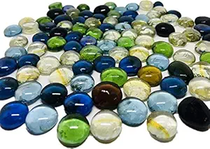 Ercole? Multi-Colored Glass Stone/Pebbles; Size -15mm (Multi Transprent; 3 Kg)