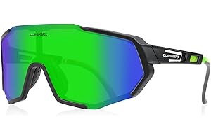 Queshark Occhiali da Sole Bambino, Occhiali Ciclismo Bambino 8-16 Anni, Montatura TR90 & Protezione UV400, Occhiali Sportivi Bambino Ragazzo per Running Ciclismo Arrampicata Tennis Baseball