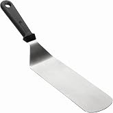 LACOR 60420 &ndash; Smooth Stainless Steel Spatula Solid Handle 3 x 21.5 cm. | In stainless steel, stir and serve without scratchin