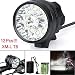 Produktbild Fahrrad Licht, TopTen Fan-Motive 12 x T6 LED 12000 Lumen 3 Modi Ultra Bright Fahrrad LED Scheinwerfer Kopf Taschenlampe mit Akku und Laden