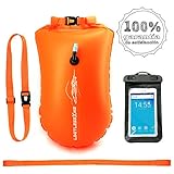 ★ BOLSILLO IMPERMEABLE CELULAR: Bolsa transparente, impermeable, a prueba de polvo y arena para el teléfono móvil. Sensible al tacto, por lo que la pantalla y las teclas (sin escáner de huellas dactilares) se pueden manejar fácilmente. La funda tiene un tamaño universal que se adapta a todos los teléfonos móviles comunes"