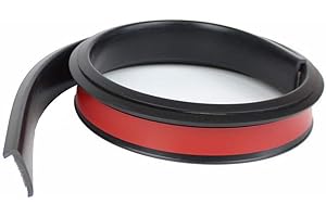 Voiture Roue Sourcils Protection, MoreChioce Longueur 1.5M Protection Sourcils Roue Voiture Strip Universal Car Auto Fender (Noir Caoutchouc, Largeur:3.5CM)