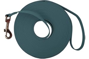 PLOUGHNAVI Laisse Longue d'entraînement pour Chien résistante aux odeurs (Vert foncé, 3 M)