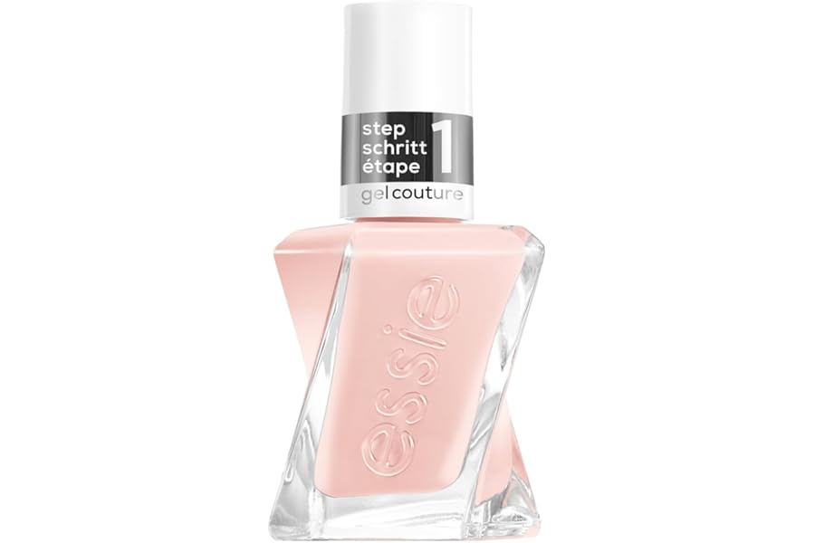 Gel by Essie Nail Polish, Fairy Tailor, Sheer Nude Pink Nail Polish, Gel Couture, Longlasting High Shine, Up to 15 Days of Wear, No UV Light, Chip Resistant, Vegan Formula, 13.5ml