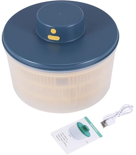 Essoreuse à Salade Électrique 6L USB - Rechargeable, 500 Tours/min, Grande Capacité Avec Râpe Et Bouteille
