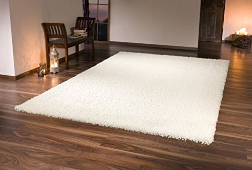Preisvergleich Produktbild Tara Shaggy Teppich (Creme, 160x230cm)