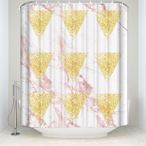 Waterproof Fabric Polyester Bathroom Shower Curtain with Hooks 60x72 - Hipster