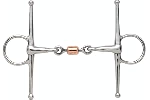 Shires Equestrian - Full Cheek Snaffle With Copper Peanut - S/steel - Size: 51/2