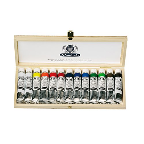 Schmincke HKS Designers Gouache Set - 13x20 ml Holzkasten - hochwertige Gouachefarbe in einem tollen Set