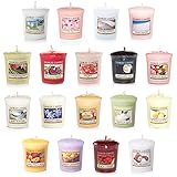 Yankee Candle Coffret avec 18 Bougies Votives Parfumées, Parfums Assortis