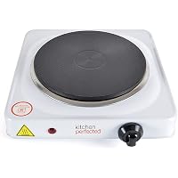 KitchenPerfected 1500W Single Hotplate / Cast Iron / Variable Heat Settings  / Overheat Protection / Corrosion Resistant / Power Indicator / Non Slip  Feet / Easy Clean - White - E4102WH : Amazon.co.uk: Home u0026 Kitchen