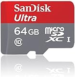 SanDisk Ultra 64 GB MicroSDXC UHS-I Memory Card with SD Adapter - Frustration Free Packaging