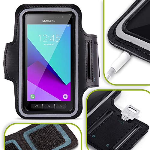 NAUC Étui de Protection pour Samsung Galaxy XCover 4S Noir