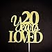 Produktbild 20 Years Loved Cake Topper, 20 Cake Topper, 20th Anniversary Cake Topper, 20 Cake Topper, 20 Party