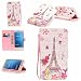 Produktbild Huawei Ascend P9 Lite Hülle [mit freiem Schirm Beschützer],Qimmortal(TM) Premium Elegantes Intelligentes PU Leder Flip Magnetische Schließung Brieftasche innen Geldbörse Standplatz Folio Buch Stil Mit Kreditkarten Steckplätze Gehäuse Abdeckung Haut Schale Fashion Exquisites Muster Für Huawei Ascend P9 Lite