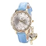 YunYoud Mode Damenuhr Luxus Diamant Analog Leder Quarz Armbanduhren preiswert Edelstahl damenarmbanduhr Zahlen Moderne damenarmbanduhren Elegante Strass Gross mechanische Uhr