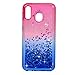 Produktbild IDLEHOUR Hülle für Samsung Galaxy M20, Premium Soft TPU Gel-Schutzhülle Stoßfest, Flexible Silikon-Schutzhülle Treibsand Silikon Bumper Schutz Tasche Schale Antikratz Backcover,Pulverblau