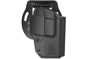 OMITAC Funda Sig P320 OWB para Sig Sauer P320 M17 M18 - Paleta Oculta para Cintura Exterior con Retención Nivel 2 - Funda Táctica de Polímero Negro