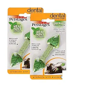 Petstages, Fresh Breath Mint Stick Cat Toy, Pack of 2