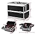Beyondfashion Black Beauty Box Beauty Jewellery Storage Bag Nail Saloon Case (Leopard)