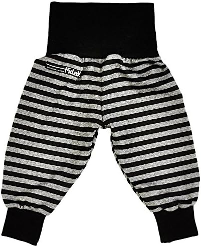 '"Pumphose Black/Grey Striped -  Black - 6-9 Months
