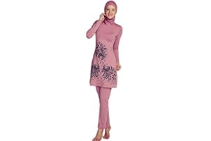 NADAMUSUN Muslimischen Damen Badeanzug Muslim Islamischen Full Cover Bescheidene Badebekleidung Modest Muslim Swimwear Beachwear Burkini