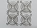 Price comparison product image 4-PCS Stillshine Computer PC Case Fan Grill Protector Metal Finger Guard 50x50mm(5CM)