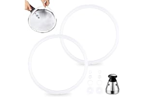 TUFA 2 Pezzi Guarnizione di Ricambio Pentola a Pressione Diametro Interno 18 cm,Guarnizioni di Ricambio in Gomma,1 Universale Valvola di Sicurezza Galleggiante,Accessori per Pentole a Pressione