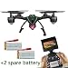 Produktbild Mattheytoys JXD 510G 5.8G FPV Drone mit 2.0MP HD Echtzeit -Kamera High-Hold-Modus Headless Modus One Key Return RC Quadcopter Mit 2 zusätzlichen Batterien