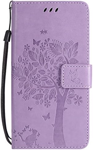 Tiga Shopping Wiko Leny 4 Flip Leather Case - High Quality PU Leather/Stent/Wallet/With Card Holder/Protection Case Cover for Wiko Leny 4(Purple)