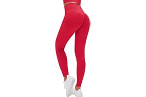 Lishang Legging de Sport Femme Push Up Leggings Taille Haute Scrunch Butt Lift Yoga Pantalon Sport Compression Collants Opaque Slim Fit
