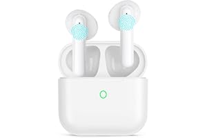 uouom Auriculares Inalámbricos, Auriculares Bluetooth 5.4 con Reducción de Ruido ENC 4 HD Micrófono, 58H HiFi Estéreo Cascos In Ear, IP7 Impermeable, Audifonos Inalámbricos para iPhone Android iOS