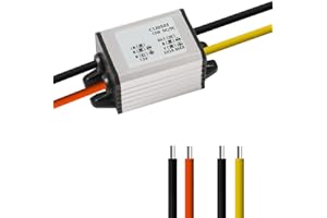 DORHEA 12V to 5V DC Buck Converter - Waterproof 6.3-22V to DC 5V 3A 15W Voltage Regulator - Step-Down Module for Vehicle, Car, Truck