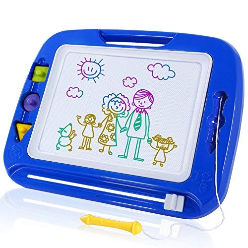 SGILE Pizarra Magnética Infantil, Grande Color magnético Doodle Sketch Pad, Juguetes niños No Tóxico para Niños Infantiles, 32.5*41.5