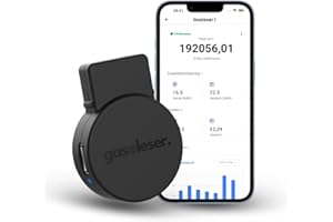 Gasleser – Smarter WLAN Gaslesekopf für BK-Zähler Gaszähler | Zählerstand & Gasverbrauch live in App | Plug and Play Installation | Gas Reader