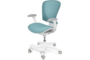 ‎SPACETRONIK Spacetronik Schreibtischstuhl Kinder - Kinder-Drehstuhl mit Fußstütze - Kinderstuhl 5-14 Jahre - Bürostuhl mit verstellbarem Rücken und Sitz - Ergonomischer Stuhl - Sitzhöhe 42-49,5 cm