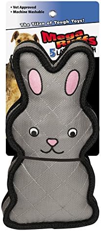 Grriggles MegaRuffs Chaser Toy for Dogs, Rabbit, 7"
