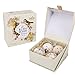 Natural Bath Bombs Gift Pack, Essential Oil Handmade Spa Bomb Fizzies- 4 Different Flowers Fragrance (Set of 4)