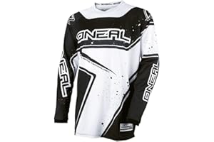 O'NEAL | Motocross-Jersey Langarm | MX Enduro | Gepolsterter Ellbogenschutz, V-Ausschnitt, atmungsaktiv | Element Jersey | Erwachsene