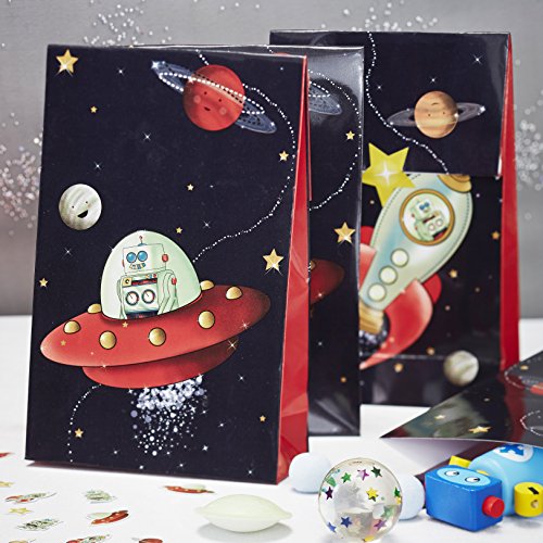 Ginger Ray & Spaceship Roboter-Kinder-Party-Taschen – Space-Abenteuer-Partei - 2