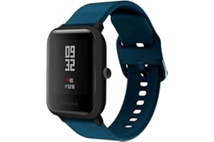 ACTECH Pasek do Amazfit Bip/Amazfit GTR 42mm/Amazfit GTS/Amazfit GTS 2 Mini/Amazfit GTS 2e/Amazfit GTS 2, 20mm Silikon Wymień Opaska Bransoletka