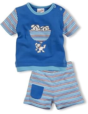 Schnizler Jungen Bekleidungsset 2-teilig Ringel mit T-shirt und Bermuda Shorts, Oeko-tex Standard 100